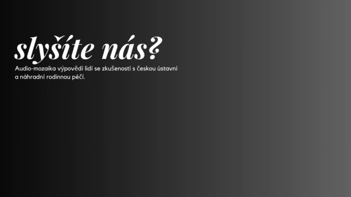 Audio-mozaika Slyšíte nás? autor Tereza Šimonová